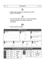 Предварительный просмотр 2 страницы RTA Products Techni Mobili RTA-K250D Assembly Instructions Manual