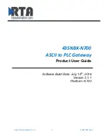 RTA 435NBX-N700 Product User Manual preview