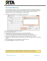 Preview for 12 page of RTA 460BCA-NNA4 Product User Manual