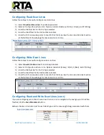 Предварительный просмотр 22 страницы RTA 460BCDFM-NNA1 Product User Manual