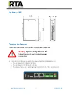 Предварительный просмотр 9 страницы RTA 460BSWI-N2E Product User Manual