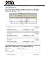 Preview for 30 page of RTA 460ECBM-NNA1 Product User Manual