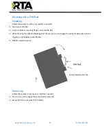 Предварительный просмотр 13 страницы RTA 460ECPS-N2EW Product User Manual