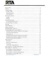 Preview for 3 page of RTA 460ESA-NNA4 Product User Manual