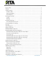 Preview for 3 page of RTA 460ESMM-NNA4 Product User Manual