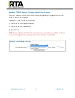 Preview for 30 page of RTA 460ESMS Product User Manual