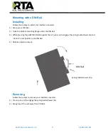 Preview for 9 page of RTA 460ETCBC-NNA1 Product User Manual