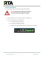 Предварительный просмотр 9 страницы RTA 460ETCMS-N2E Product User Manual