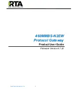 RTA 460MMBS-N2EW Product User Manual preview