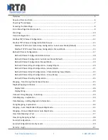 Preview for 3 page of RTA 460MSBS Product User Manual