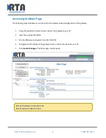 Preview for 8 page of RTA 460MSBS Product User Manual