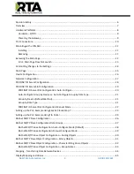 Preview for 3 page of RTA 460PSBMS-N700 Product User Manual