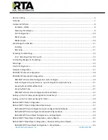 Preview for 3 page of RTA 460PSBMS-NNA1 Product User Manual