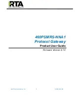 RTA 460PSMRS-NNA1 Product User Manual preview