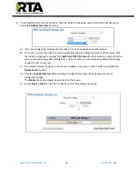 Предварительный просмотр 40 страницы RTA 460PSUS-NNA4 Product User Manual