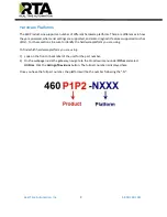 Предварительный просмотр 8 страницы RTA 460PSWI-NNA4 Product User Manual