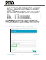 Preview for 25 page of RTA 460QT-NNA1 Product User Manual