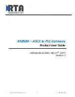 Preview for 1 page of RTA 490NBX Product User Manual