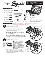 Preview for 1 page of RTA Super EZ Sofa Assembly Instructions