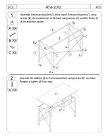 Preview for 3 page of RTA Techni Mobili RTA-2012 Assembly Instructions