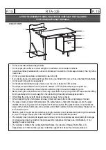 Preview for 15 page of RTA Techni Mobili RTA-325 Assembly Instructions Manual