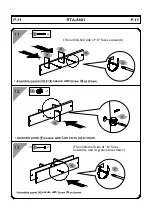 Предварительный просмотр 11 страницы RTA Techni Mobili RTA-8401 Assembly Instructions Manual