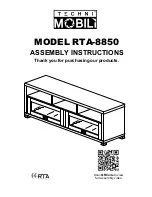 RTA Techni Mobili RTA-8850 Assembly Instructions Manual preview