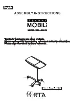 RTA Techni Mobili RTA-B001N Assembly Instructions Manual preview