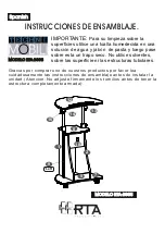 Предварительный просмотр 2 страницы RTA Techni Mobili RTA-B005 Assembly Instruction Manual