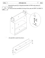 Preview for 9 page of RTA Techni Mobili RTA-BC19 Assembly Instructions Manual