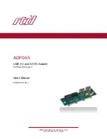 Предварительный просмотр 1 страницы rtd ADP065 User Manual