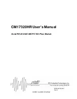 rtd CM17320HR User Manual preview