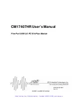 Предварительный просмотр 2 страницы rtd CM17407HR User Manual