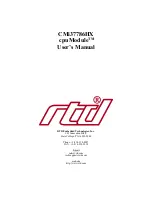 Предварительный просмотр 3 страницы rtd CMi37786HX User Manual