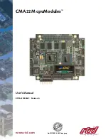 rtd cpuModule CMA22M Series User Manual preview