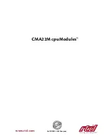 Предварительный просмотр 3 страницы rtd cpuModule CMA22M Series User Manual