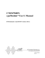 Preview for 1 page of rtd cpuModule CMi36786HX User Manual