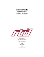 Preview for 3 page of rtd cpuModule CMX147786HX User Manual