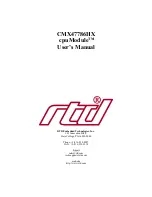 Preview for 3 page of rtd cpuModule CMX47786HX User Manual