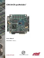 Preview for 1 page of rtd cpuModules CMA34CR User Manual