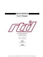 Предварительный просмотр 4 страницы rtd DM210 User Manual