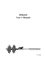 Preview for 1 page of rtd DM6210 User Manual