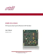 rtd ERES35105HR User Manual preview