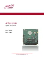 Предварительный просмотр 2 страницы rtd GPS16162HR User Manual