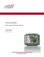 rtd GPS35190HR Series User Manual предпросмотр