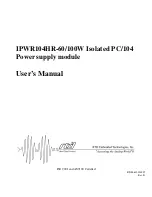 rtd IPWR104HR-100W User Manual предпросмотр