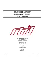 Предварительный просмотр 2 страницы rtd IPWR104HR-100W User Manual