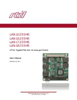 rtd LAN10255HR User Manual предпросмотр