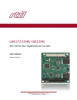 Предварительный просмотр 1 страницы rtd LAN17222HR User Manual