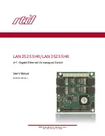 Предварительный просмотр 1 страницы rtd LAN25255HR User Manual